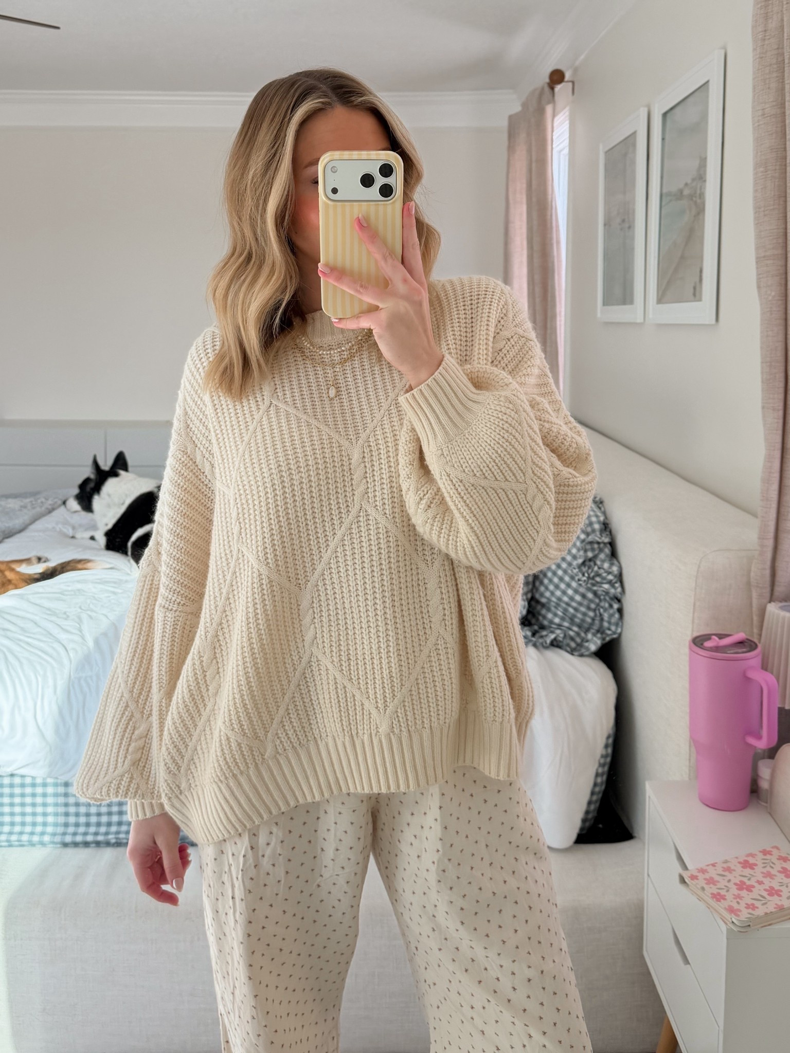 Cozy winter to spring transition fit 

#LTKootd #LTKBump #LTKSaleAlert