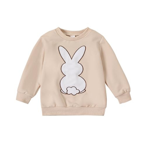 Toddler Baby Girl Boy Easter Outfit Bunny Print Sweatshirt Crewneck Shirt Onesie Toddler Easter Clothes | Amazon (US)