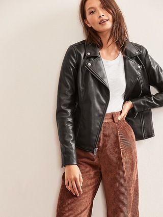 Faux-Leather Moto Jacket | Gap Factory