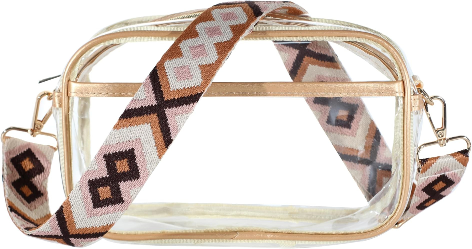 Oufegm Clear Crossbody Purse Bag for Women Stadium Approved Bag with Guitar Strap for Concert Spo... | Amazon (US)