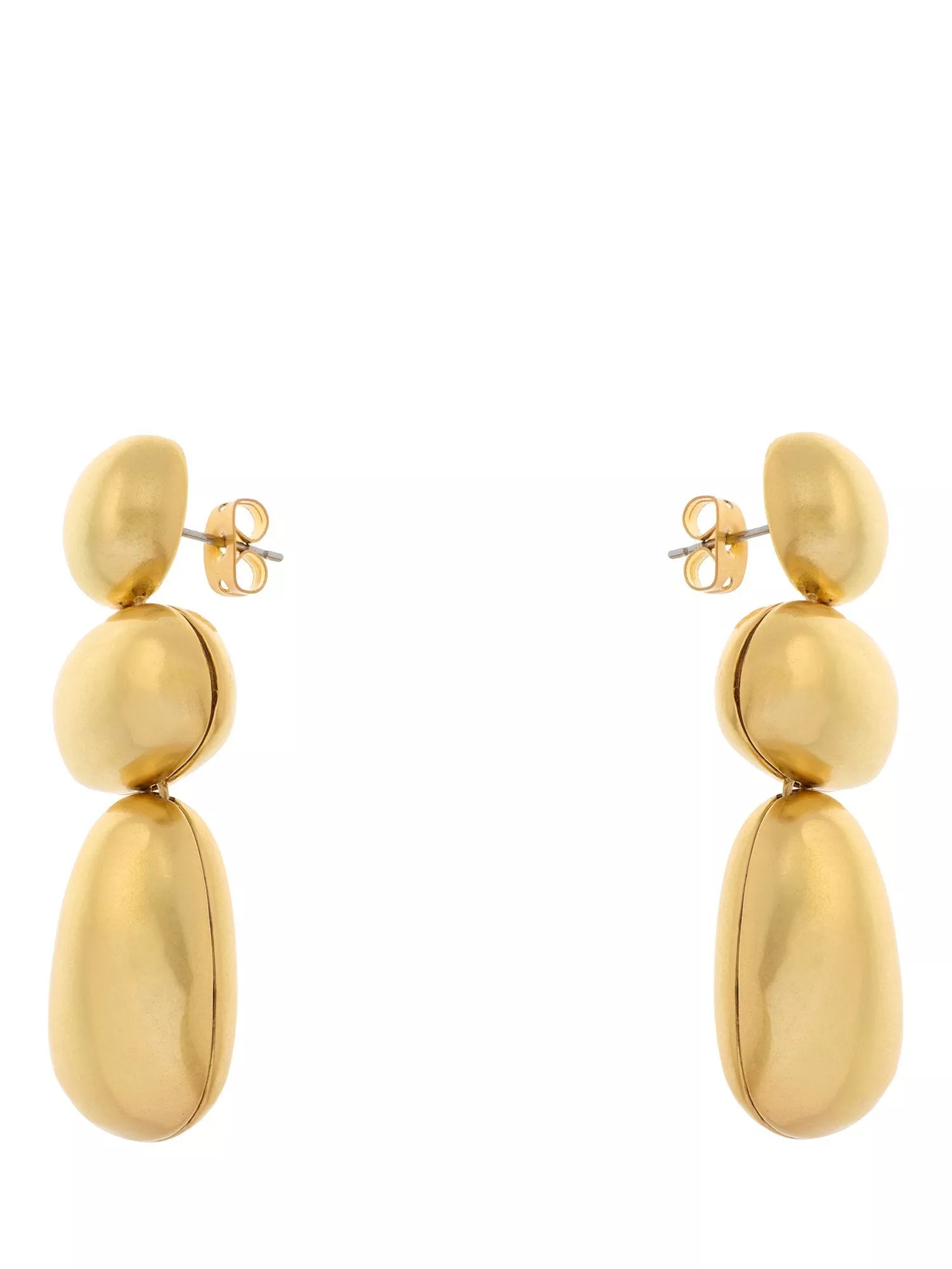 Reiss Dinah Dome Drop Earrings, Gold | John Lewis (UK)