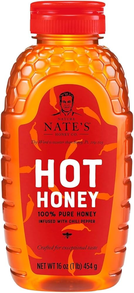 Nate's Hot Honey - 100% Pure Honey Infused with Habanero Chili Pepper Flakes, Award-winning Taste... | Amazon (US)