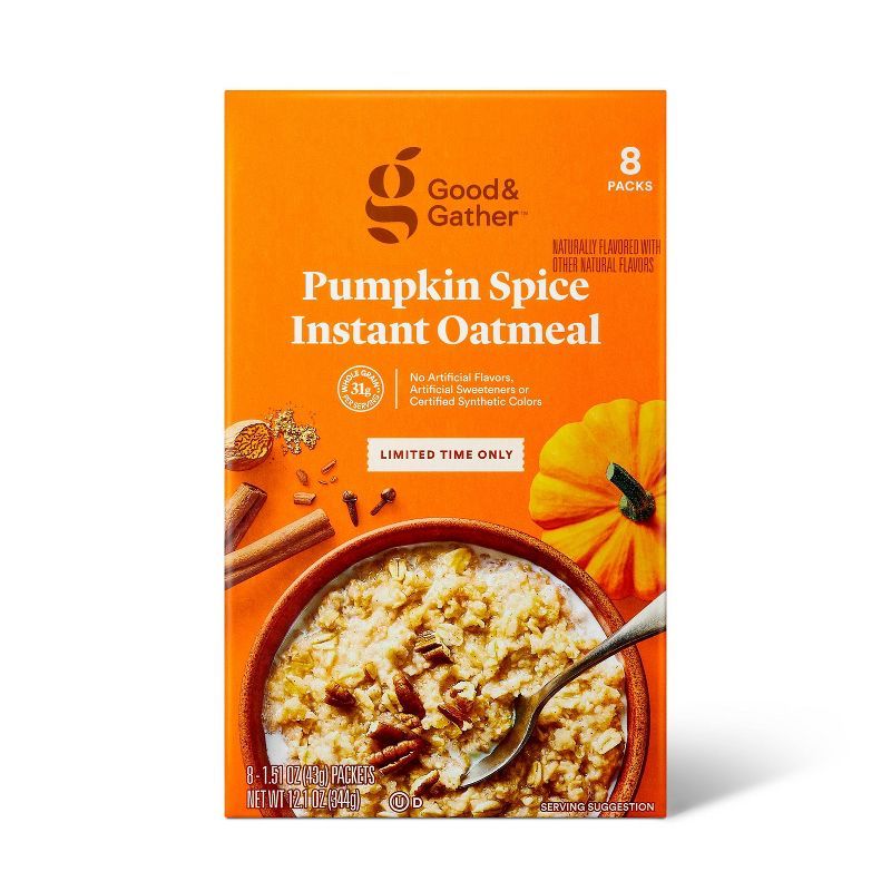 Instant Oatmeal Pumpkin Spice - 12.1oz - Good & Gather™ | Target