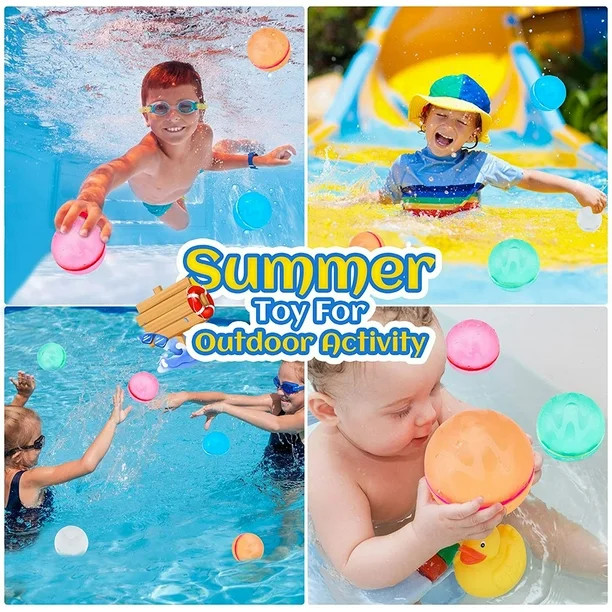 Wisfunlly 6Pcs Magnetic Water Balloons,Reusable Magnetic Water Balloons, Super Soft Automatic Suc... | Walmart (US)