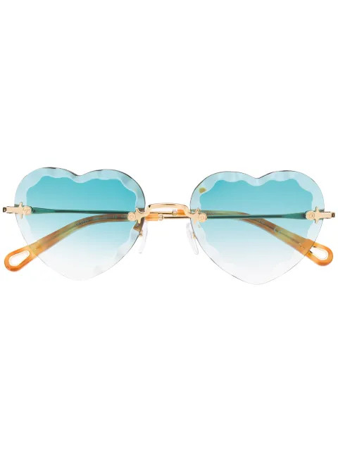 Rosie heart-frame sunglasses | Farfetch (US)