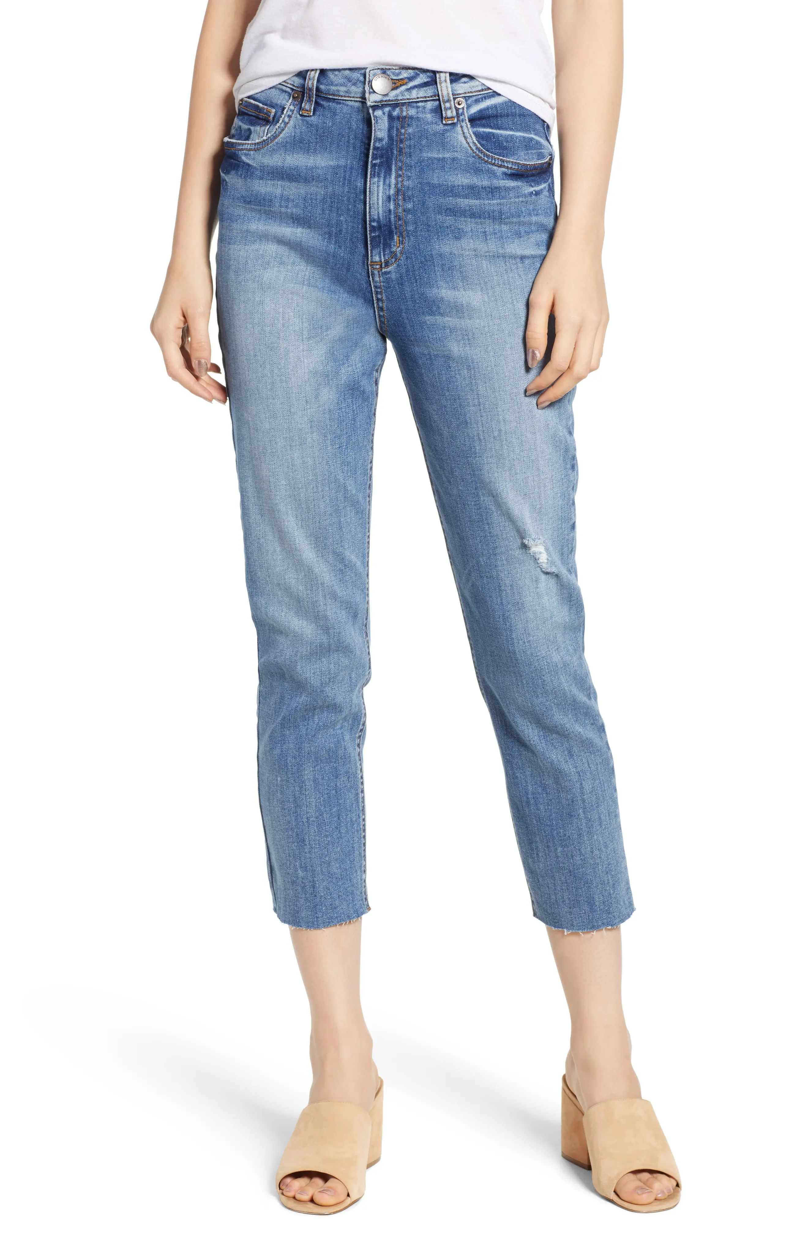STS Blue Alicia High Rise Crop Raw Edge Jeans (Proctor) | Nordstrom