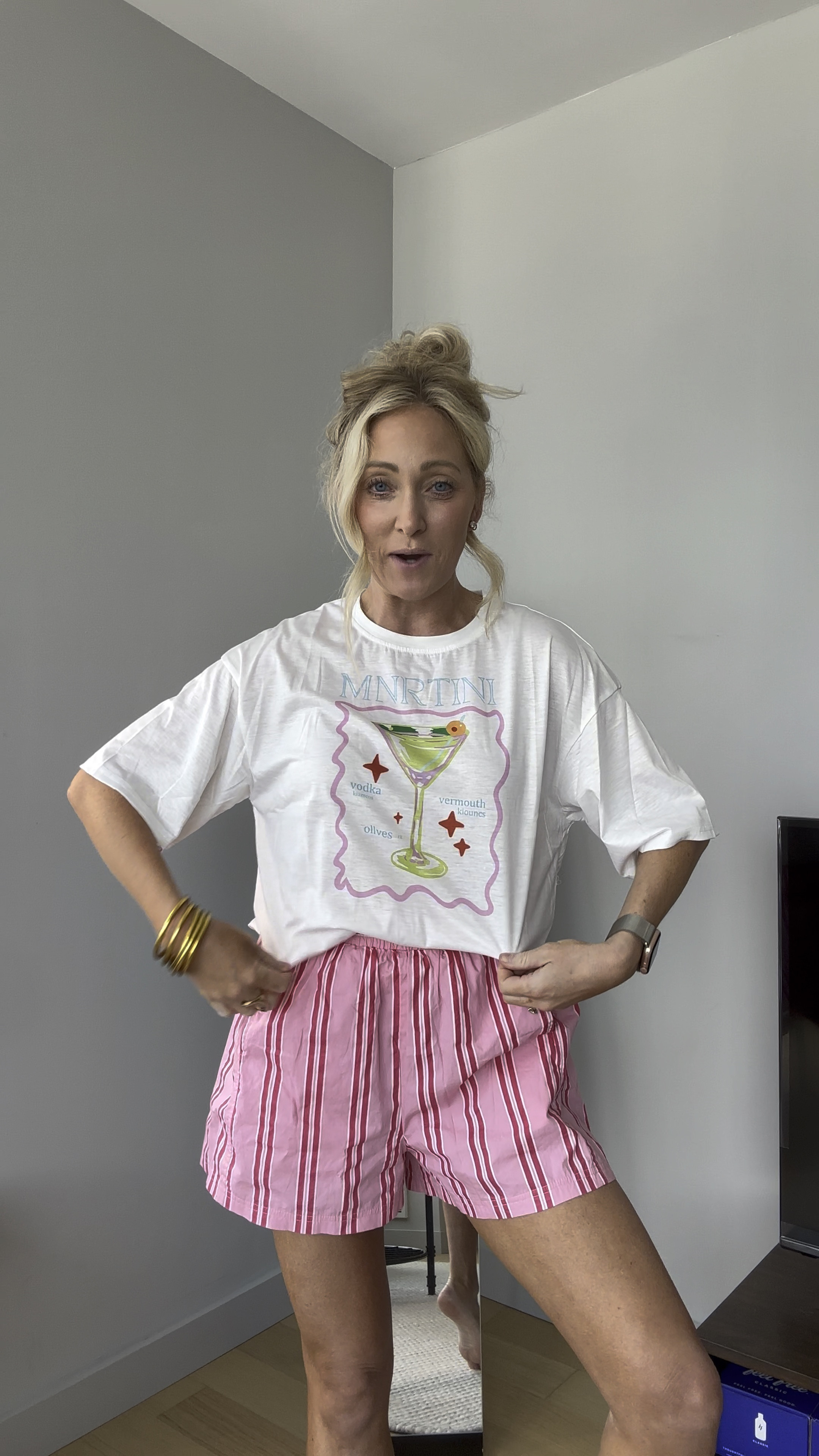 Outfit of the day! Martini oversized tshirt (size S) and shorts that look like free people (size S)! I also linked my self tanners I love and am wearing here- face, body, and gradual  

#LTKStyleTip #LTKFindsUnder50 #LTKSeasonal