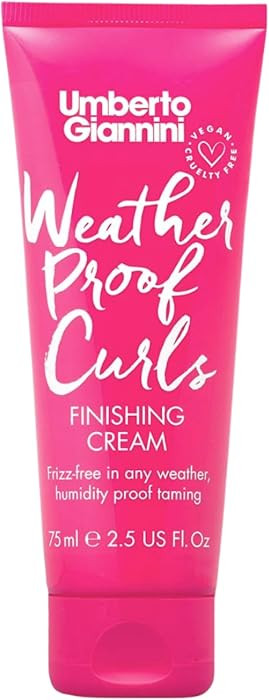 Umberto Giannini Weatherproof Curls Finishing Cream, Vegan & Cruelty Free Humidity Proof Hair Cre... | Amazon (US)