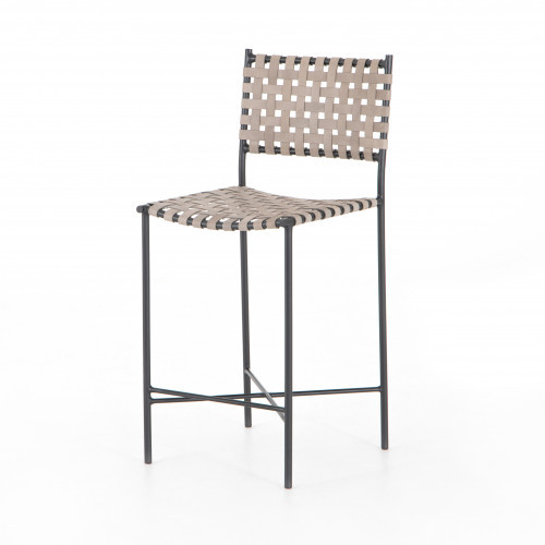 Four Hands Garza Stool Smoke Grey Counter | Gracious Style