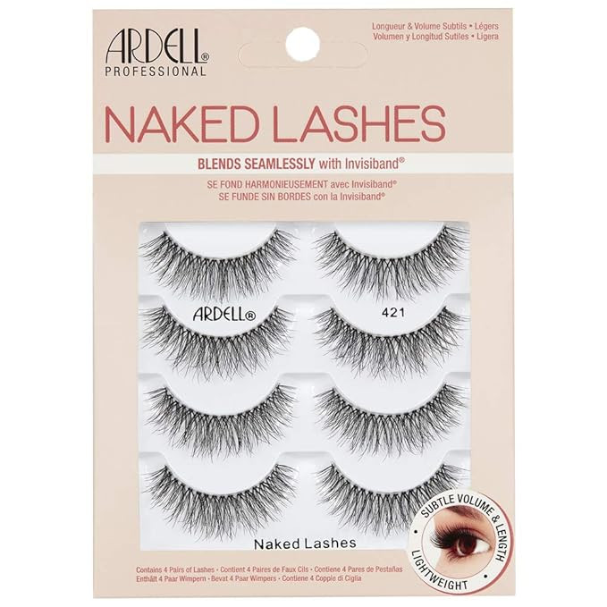 Ardell Strip Lashes Naked Lashes #421, 4 Pairs x 1-Pack | Amazon (US)