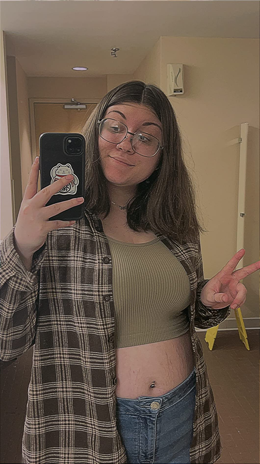 CHYRII Womens Button Down Flannel Shirts Long Sleeve Plaid Shackets Business Casual Blouse Top | Amazon (US)