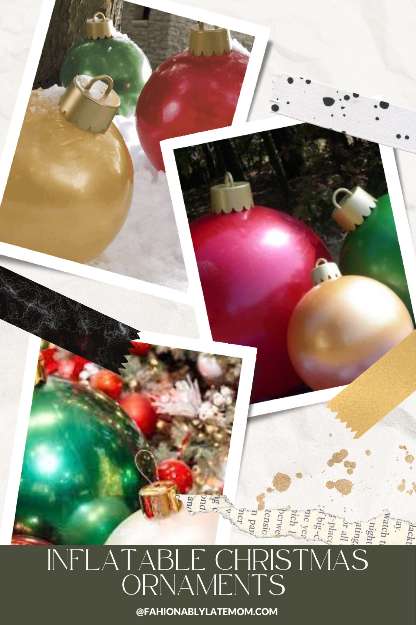 These inflatable ornaments are for indoor and outdoor use! They can be used in so many ways! 
Fashionablylatemom 
Inflatable ornaments 
Amazon find 
Holiday decor 
Christmas balls 

#LTKHoliday #LTKSeasonal
