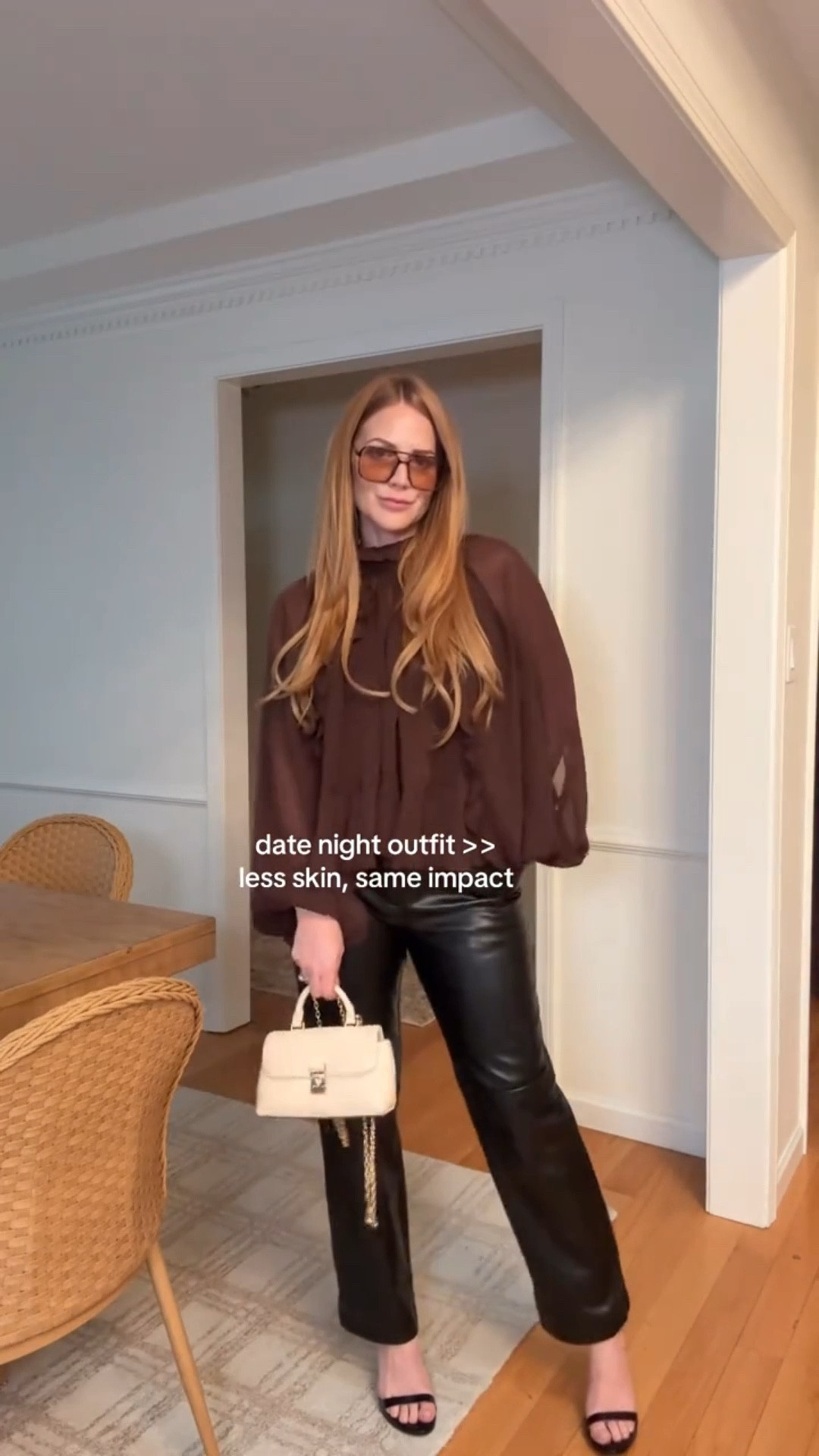 Texture, tailoring, and confidence do the work. 🤎

Date night | Winter outfit | Leather pants | Commense | Lulus

#LTKSaleAlert #LTKFindsUnder50 #LTKOver40