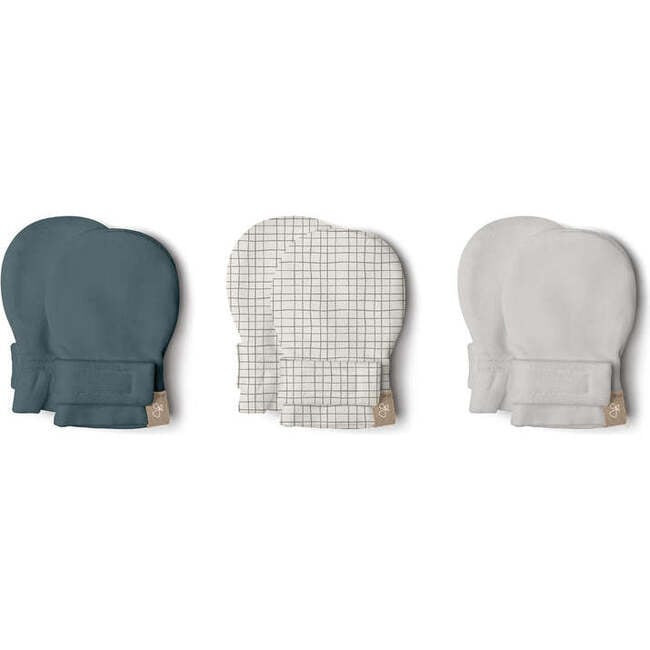 Stay On 3-Pack Mitts, Moss + Terrazzo + Sandstone | Maisonette