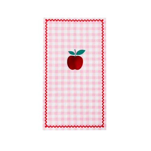 Amazon.com: Bonjour Fête Gingham Apple Guest Towels, 4.25x7.75", Pack of 20 | Party Supplies, Ba... | Amazon (US)