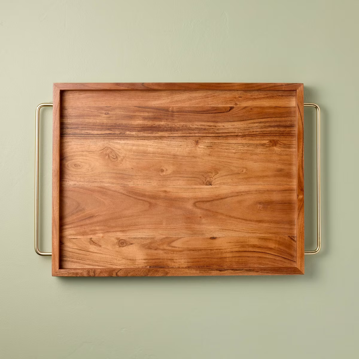 Wooden Tray with Brass Wire Handles - Hearth & Hand™ with Magnolia | Target
