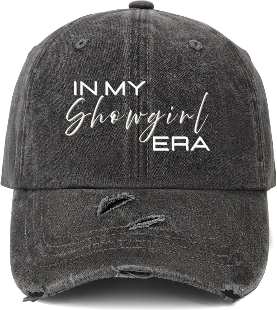 in My Showgirl ERAS Hats for Womens Cool Washed Distressed Baseball Cap | Amazon (US)