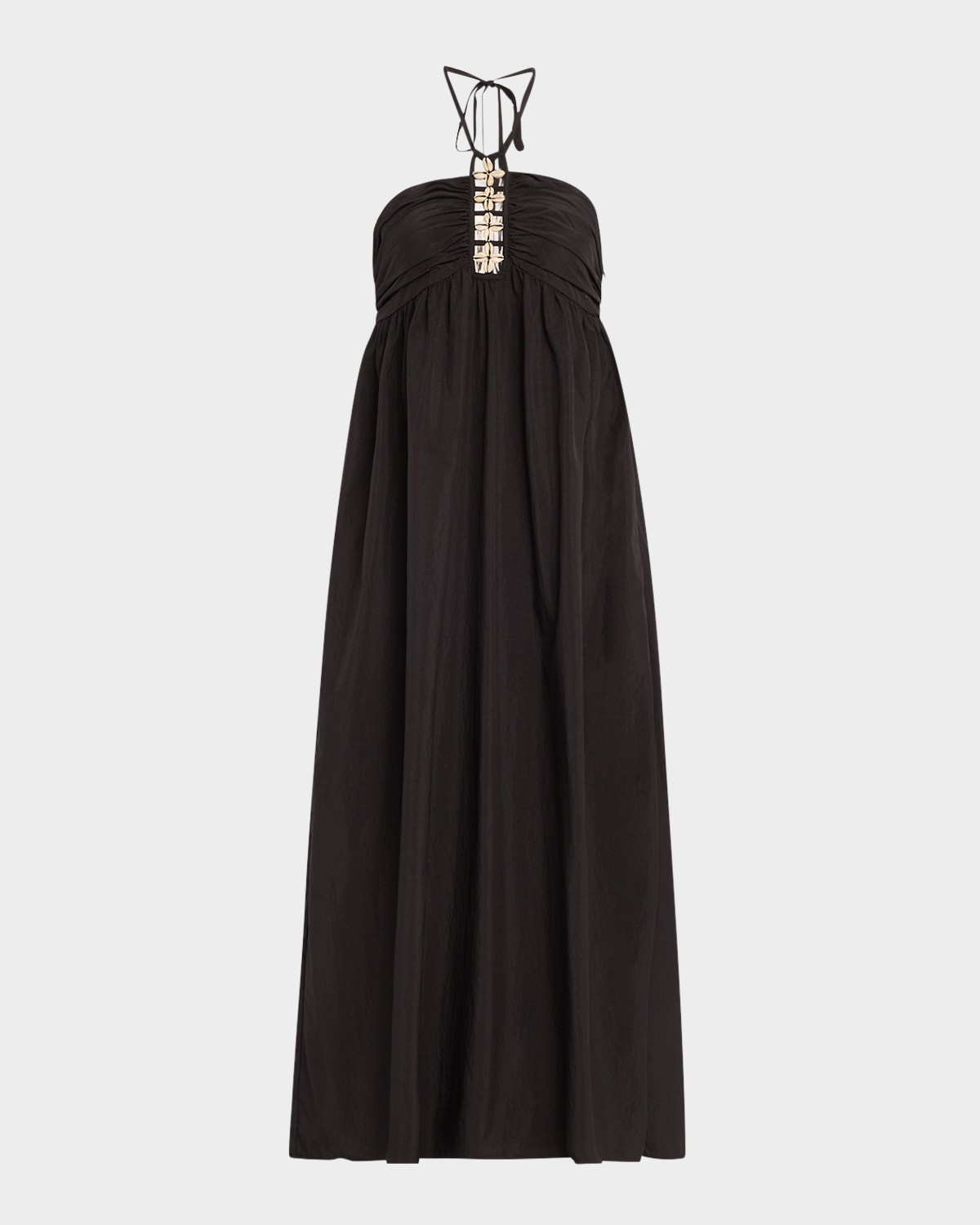 Palazzo Halter Midi Dress | Neiman Marcus