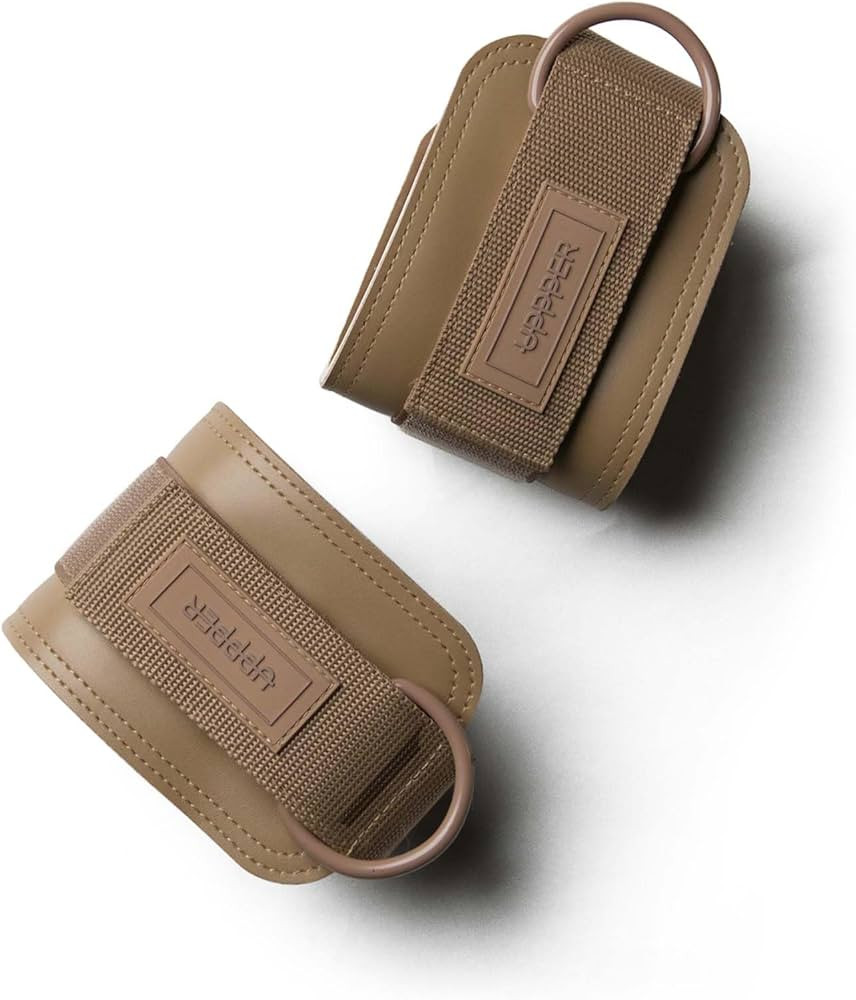 UPPPER Ankle Straps for Cable Machines (Pair) – Double D-Ring, Adjustable, Padded for Comfort ... | Amazon (US)