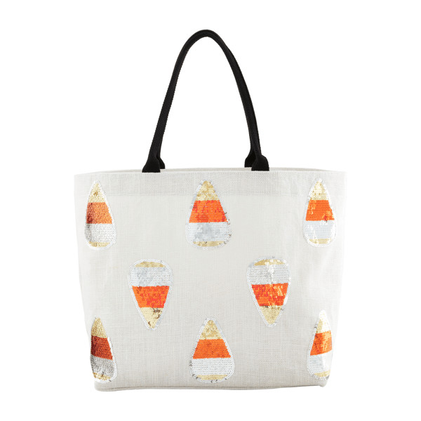 Candy Corn Sparkle Tote | Mud Pie