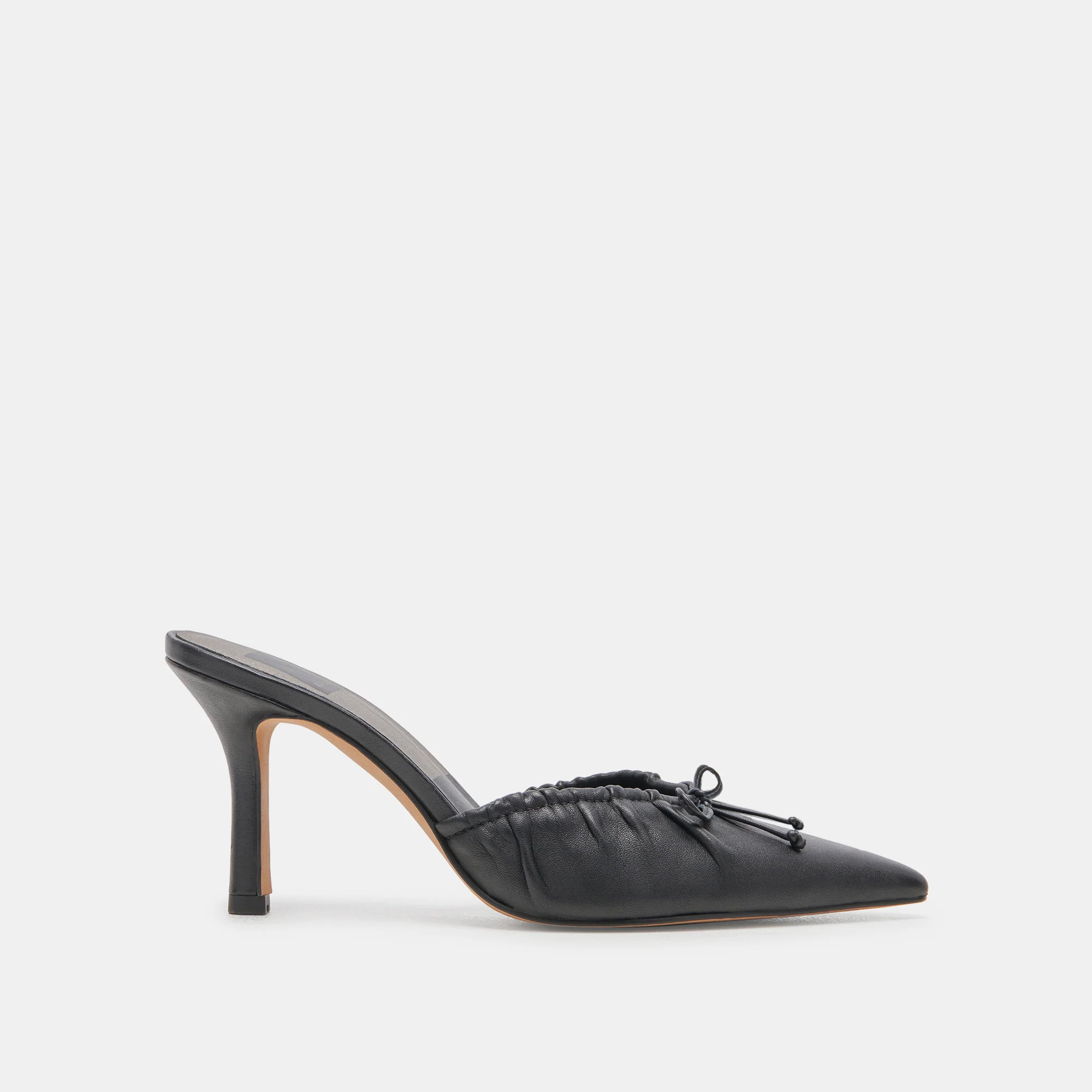 KAIRI HEELS BLACK LEATHER | DolceVita.com