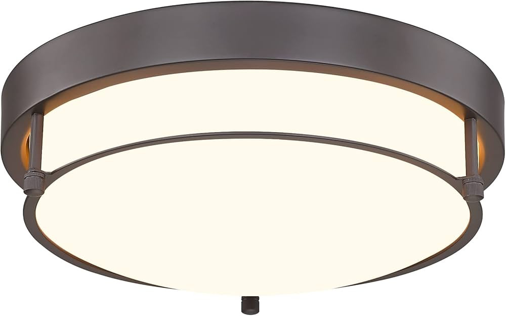 Cargifak 12 inch Flush Mount Ceiling Light, 2-Light Close to Ceiling Light Fixtures with Oil Rubb... | Amazon (CA)