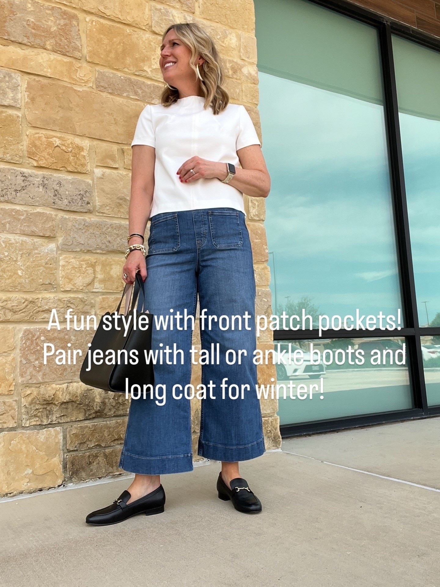 Jeans run tts. Fitted at the hips. Very stretchy. Cropped style. Currently on sale! 🫶

Spanx discount code: CINDYXSPANX

#LTKParties #LTKStyleTip 

#LTKWorkwear #LTKootd #LTKFindsUnder100 #LTKSeasonal #LTKPlusSize #LTKHoliday #LTKMidsize #LTKPetite #LTKmomlife #LTKOver40 #LTKTravel #LTKSaleAlert