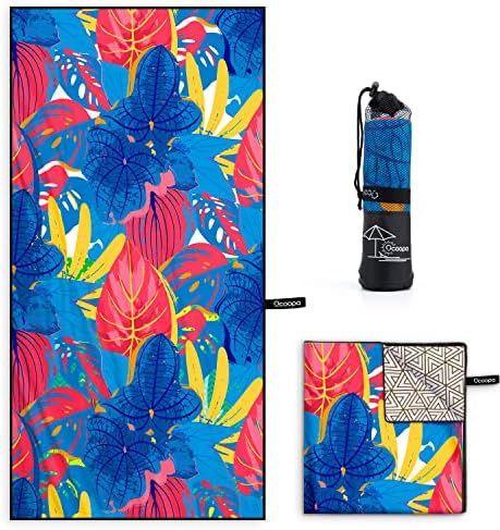 OCOOPA Microfiber Beach Towel – Extra Large, XL (34"x71") Quick Dry Soft Lightweight Compact Sa... | Amazon (US)