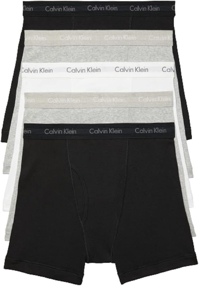 Calvin Klein Men's Cotton Classics 5-Pack Boxer Brief | Amazon (US)