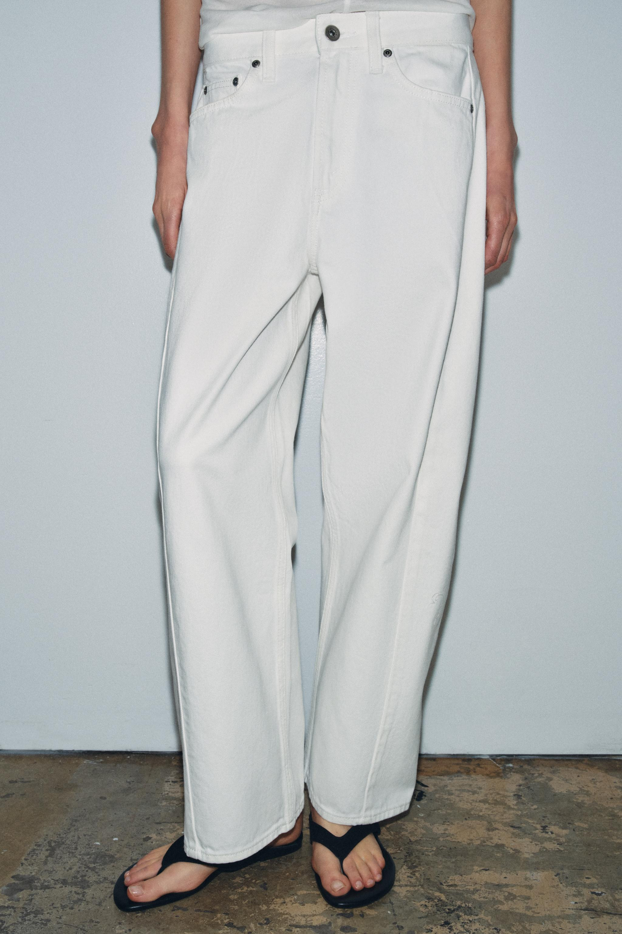 ZW COLLECTION ANKLE RELAXED MID-RISE JEANS | Zara US