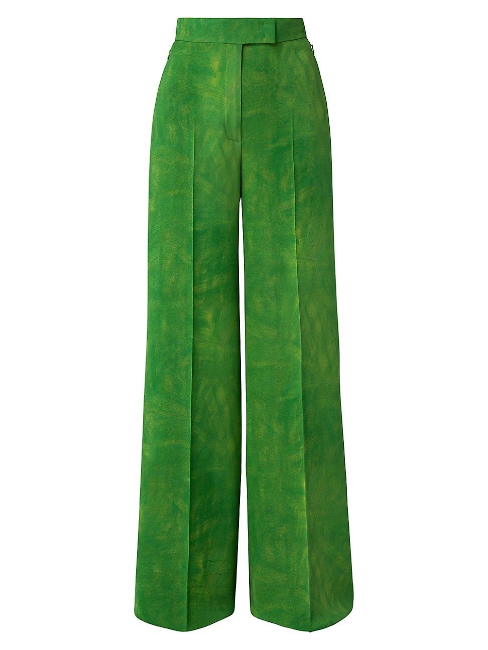 Akris Women's Floretta Silk Crêpe Georgette Wide-Leg Pants - Pure Green - Size 8 | Saks Fifth Avenue