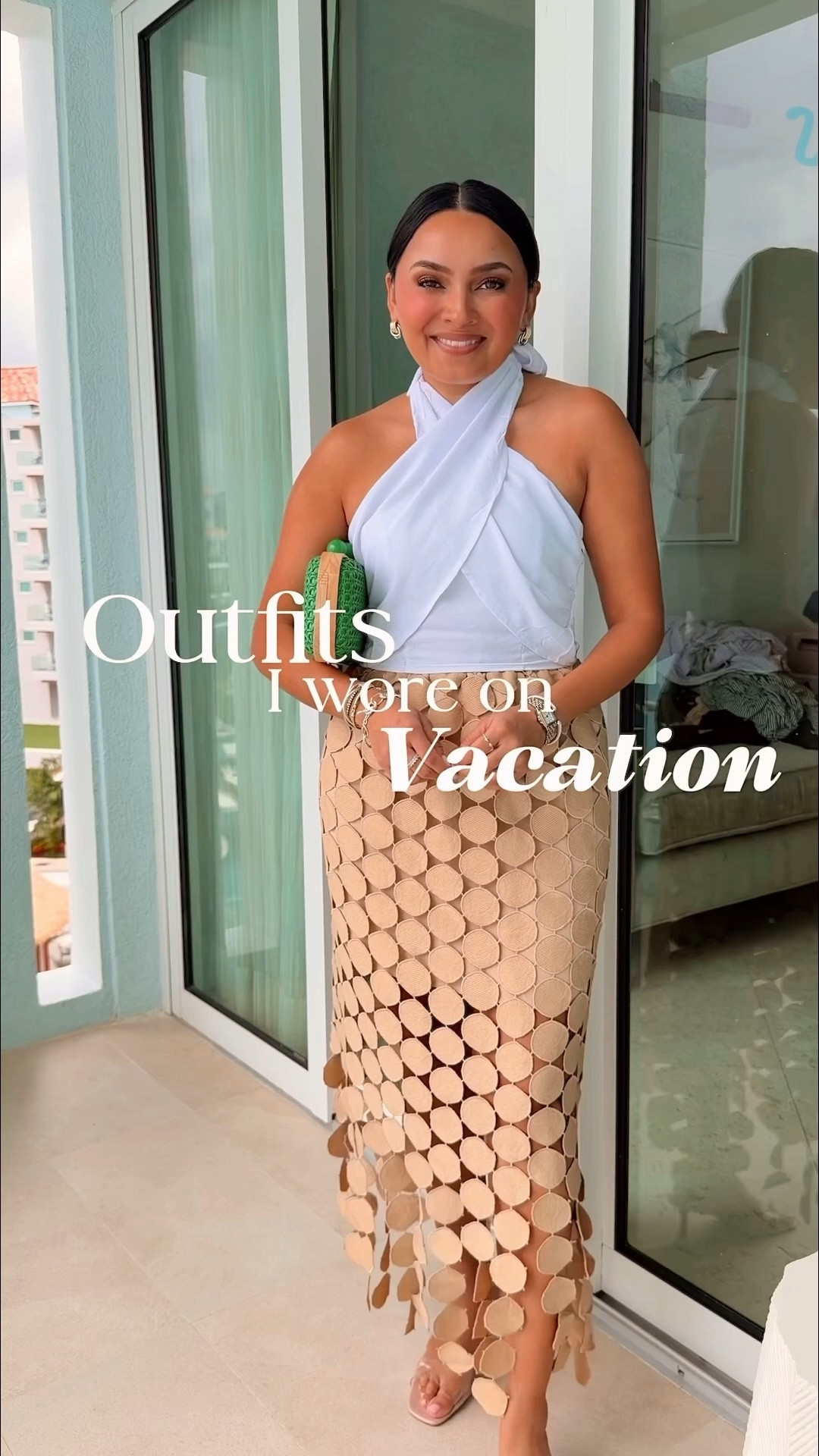 Vacation Outfits in Jamaica!
For reference: I’m 5’0, 32b bra size, and 2/26 in bottoms, pear shaped. 
*Everything I share is unaltered! TTS means true to size. Between size 5-6.5 in shoes

Floral tie back dress size xs TTS
Blue tie shoulder dress size xs TTS
White halter top size xs TTS 
Khaki tan fringe skirt size small TTS
Yellow dress size xs petite TTS
Brown polka dot dress size xs petite TTS
Green floral halter dress size xs TTS
Clear heels size 5 TTS




#LTKPetite #LTKootd #LTKTravel