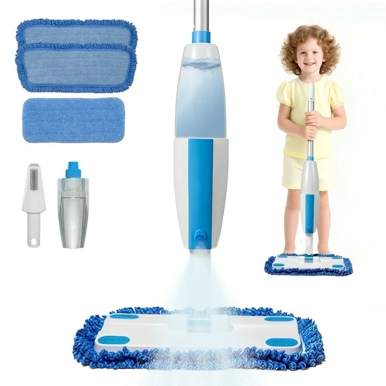 OUTGOO Kids Spray Mop, Toddler Cleaning Set with Real Water Sprayer, Montessori Mini Mop & Sweepe... | Walmart (US)
