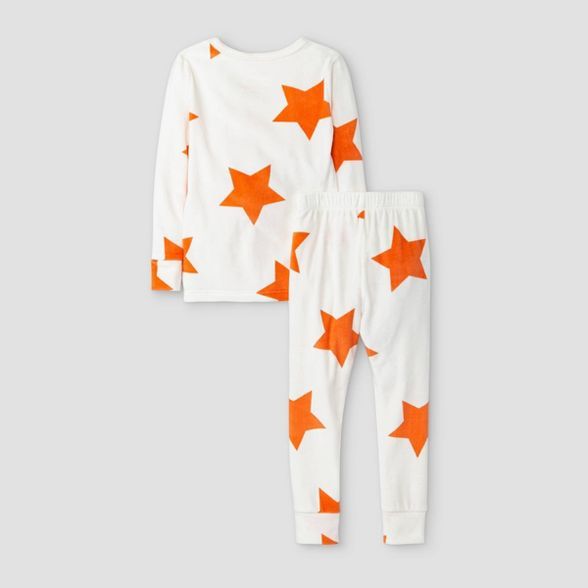 Toddler Girls' Star Tight Fit Pajama Set - Cat & Jack™ Orange | Target