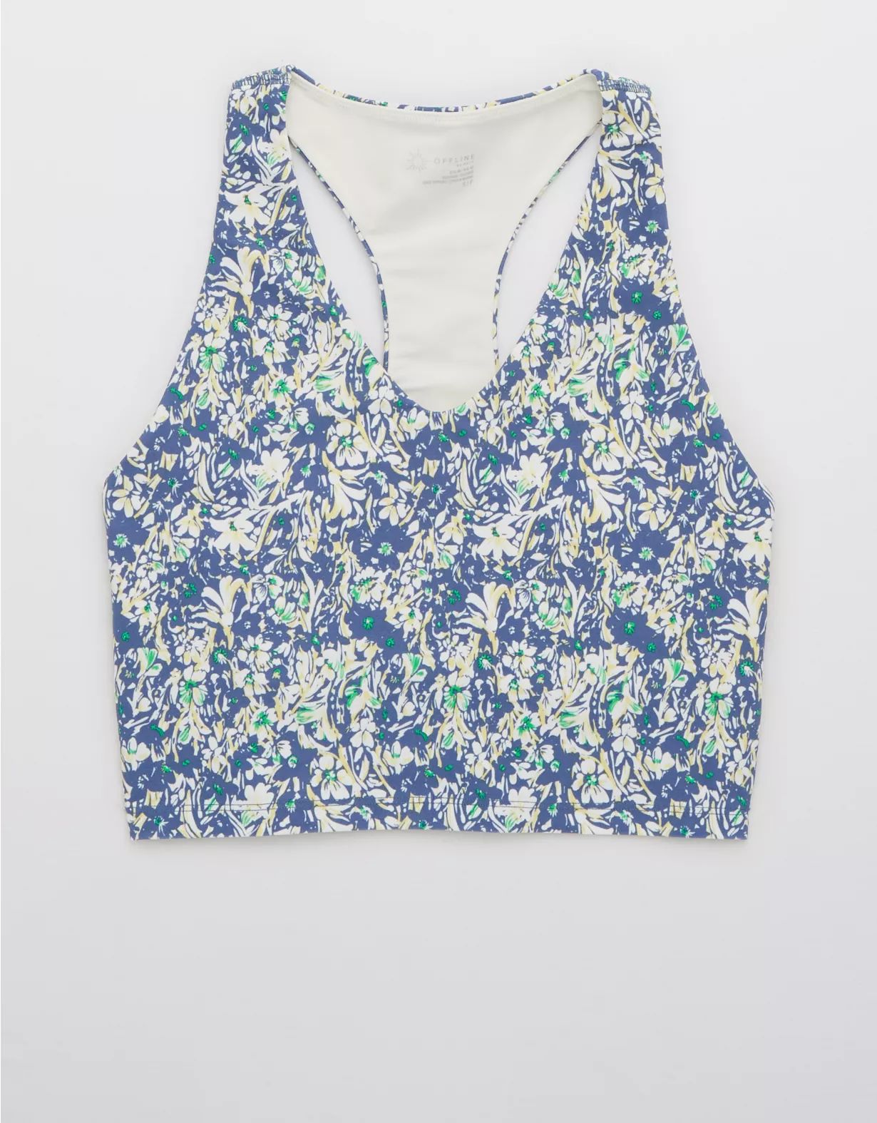 OFFLINE By Aerie Real Me Longline Racerback Sports Bra | American Eagle Outfitters (US & CA)