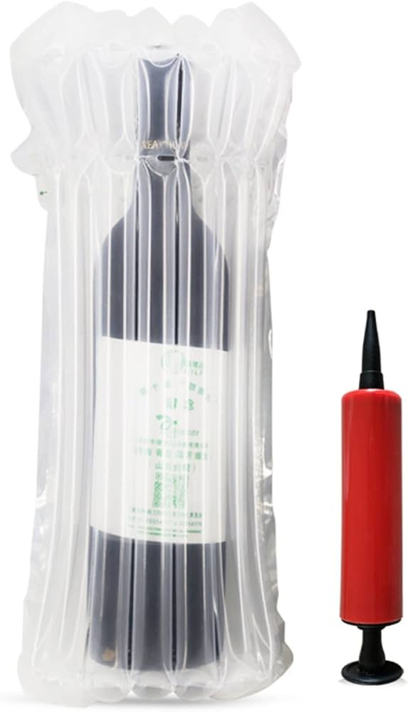 Wine Bottle Travel Protector Bags, Monkkino 8 Packs Inflatable Bubble Cushion Wrap, Safety Choice... | Amazon (US)