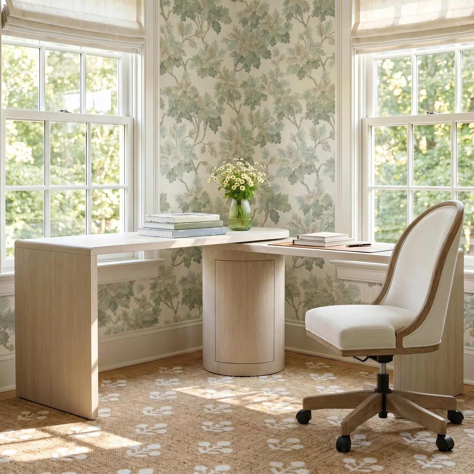 Shannen L-Shaped Swivel Desk | Birch Lane