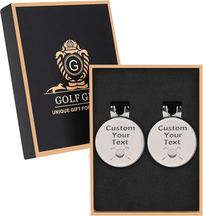 NC Personalized Golf Ball Markers, Marker Hat Clip, Gifts for Men, Accessories Stainless Steel Ma... | Amazon (US)