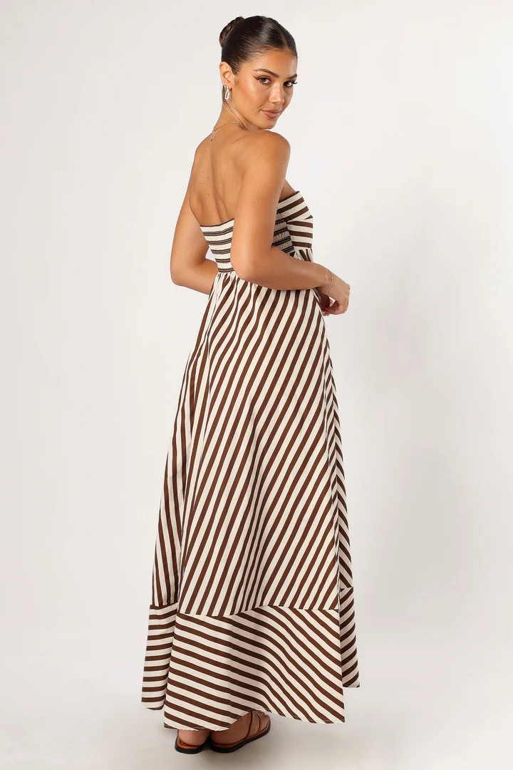 Bowie Strapless Maxi Dress - Chocolate | Petal & Pup (US)