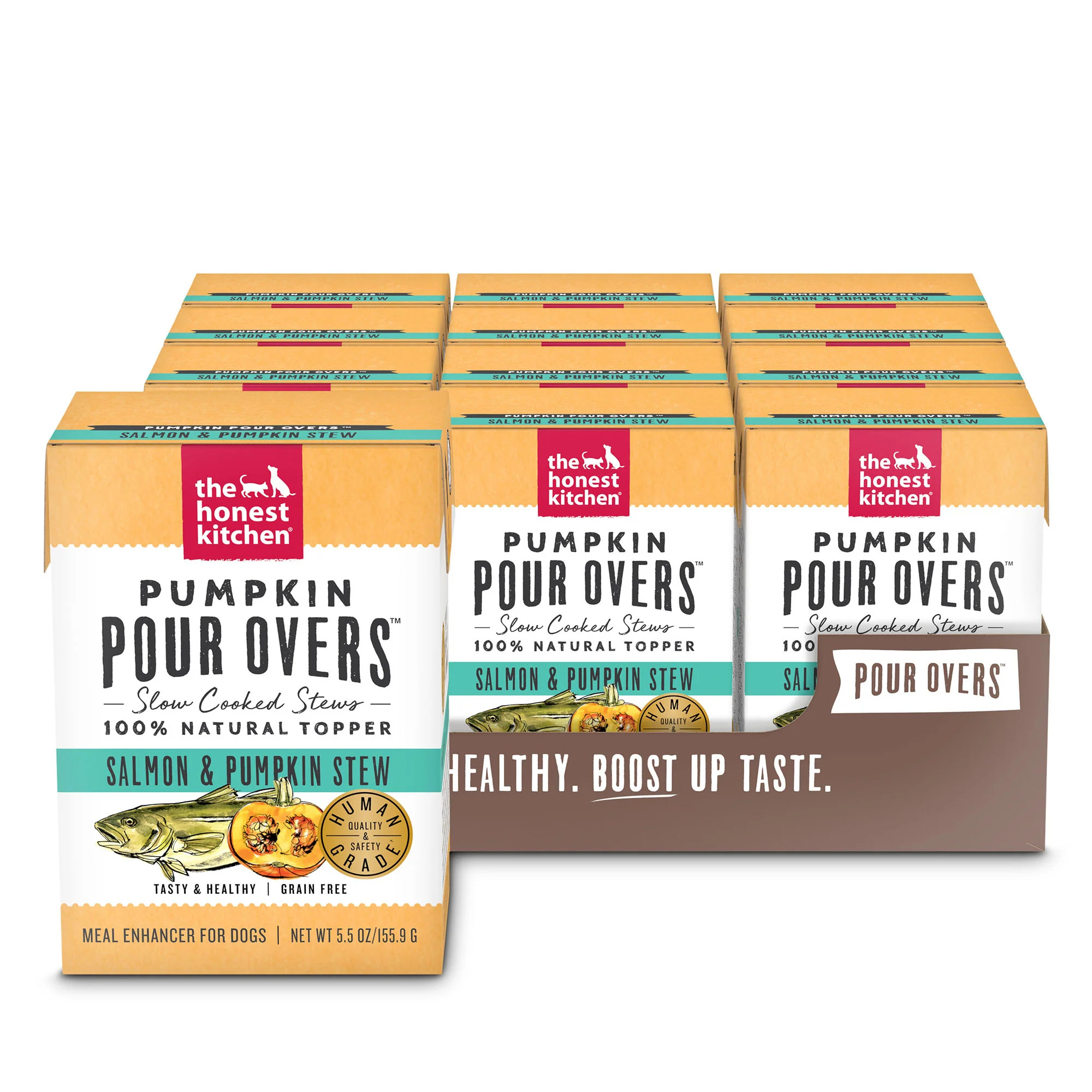 12PK Pumpkin Pour Overs - Salmon | The Honest Kitchen