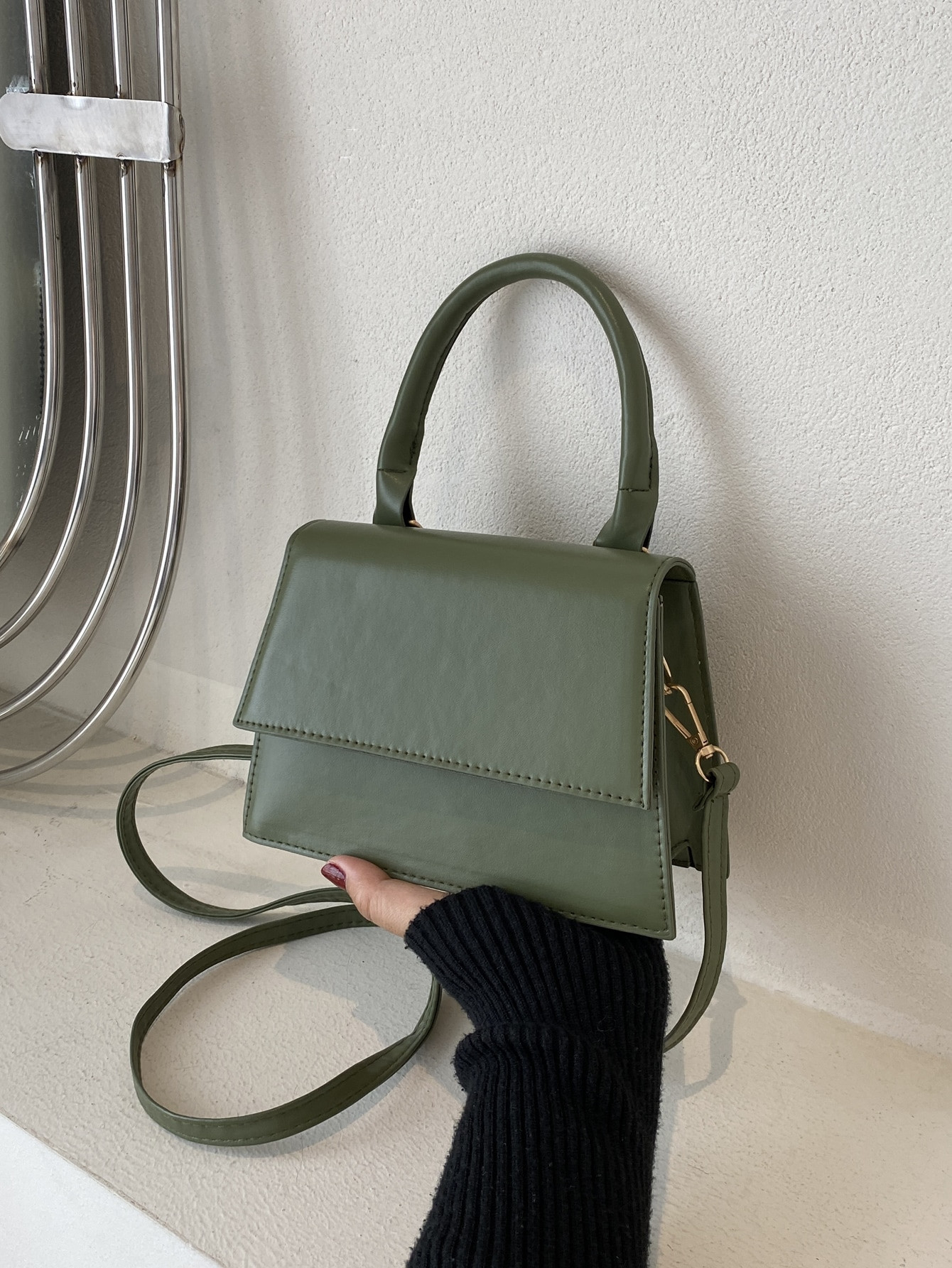 Lightweight,Business Casual Mini Minimalist Flap Square Bag For Teen Girls Women College Students... | SHEIN
