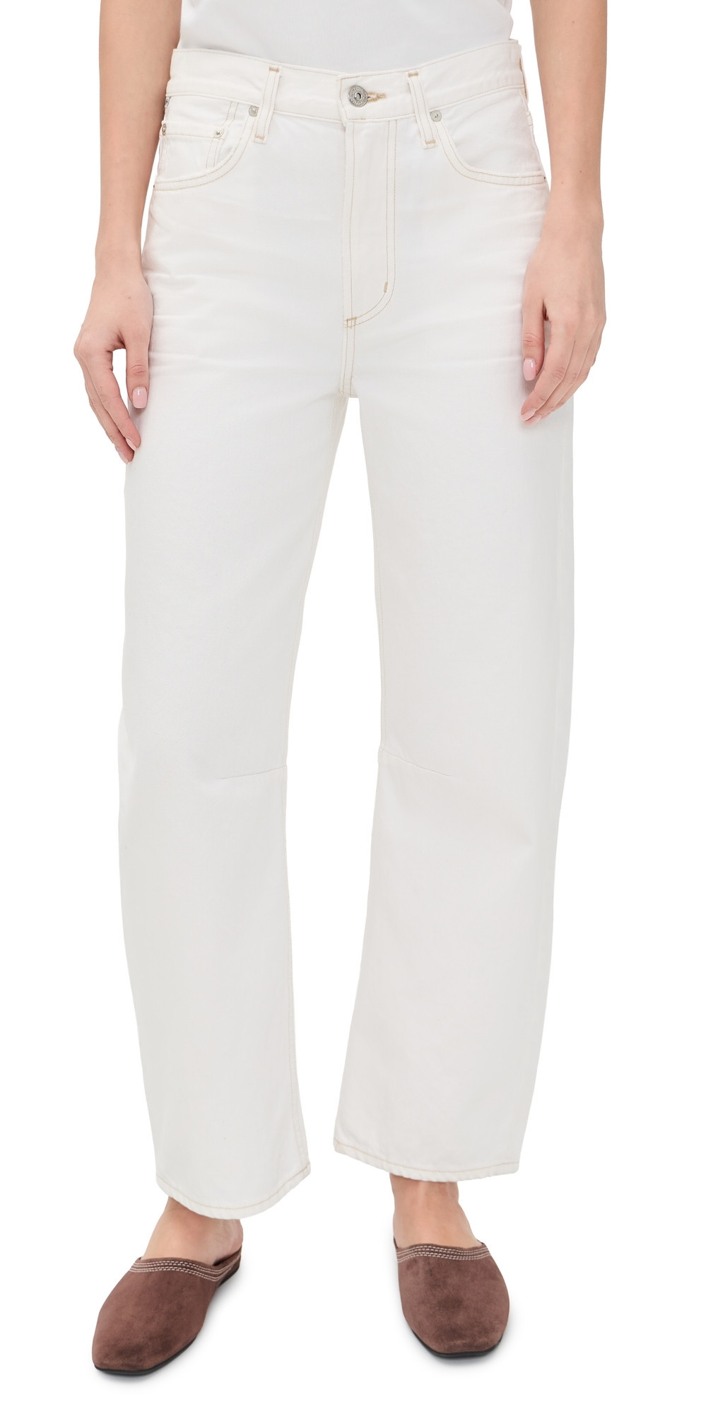 Citizens of Humanity Miro Relaxed Jeans Soft White 26 | Shopbop