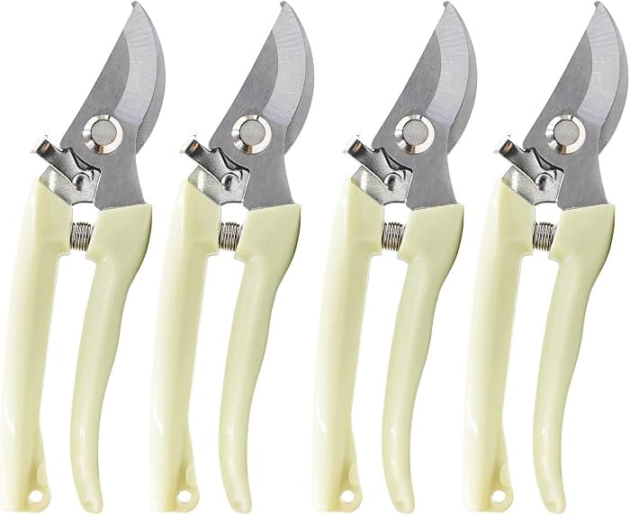 4-Pack Garden Shears, Lightweight Pruning Shears Short Floral Scissors Gardening Tools for Trimmi... | Amazon (US)
