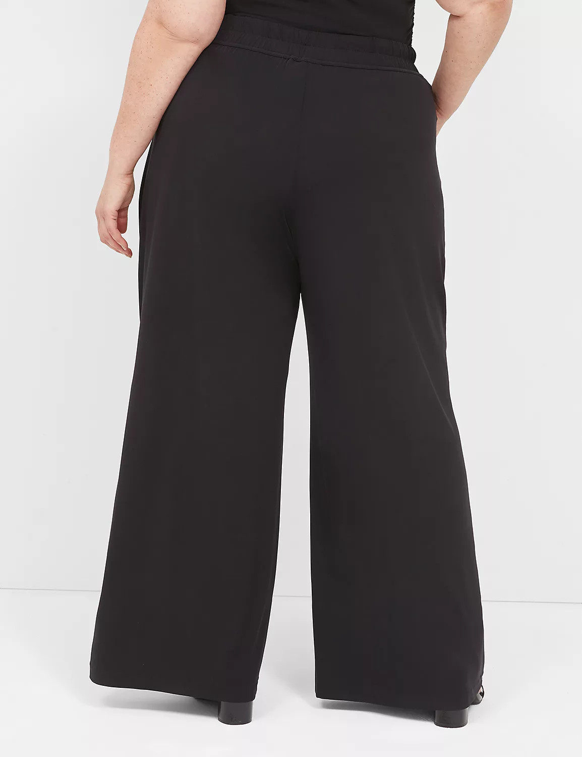 Matte Jersey Pull-On Wide Leg Pant | LaneBryant | Lane Bryant (US)