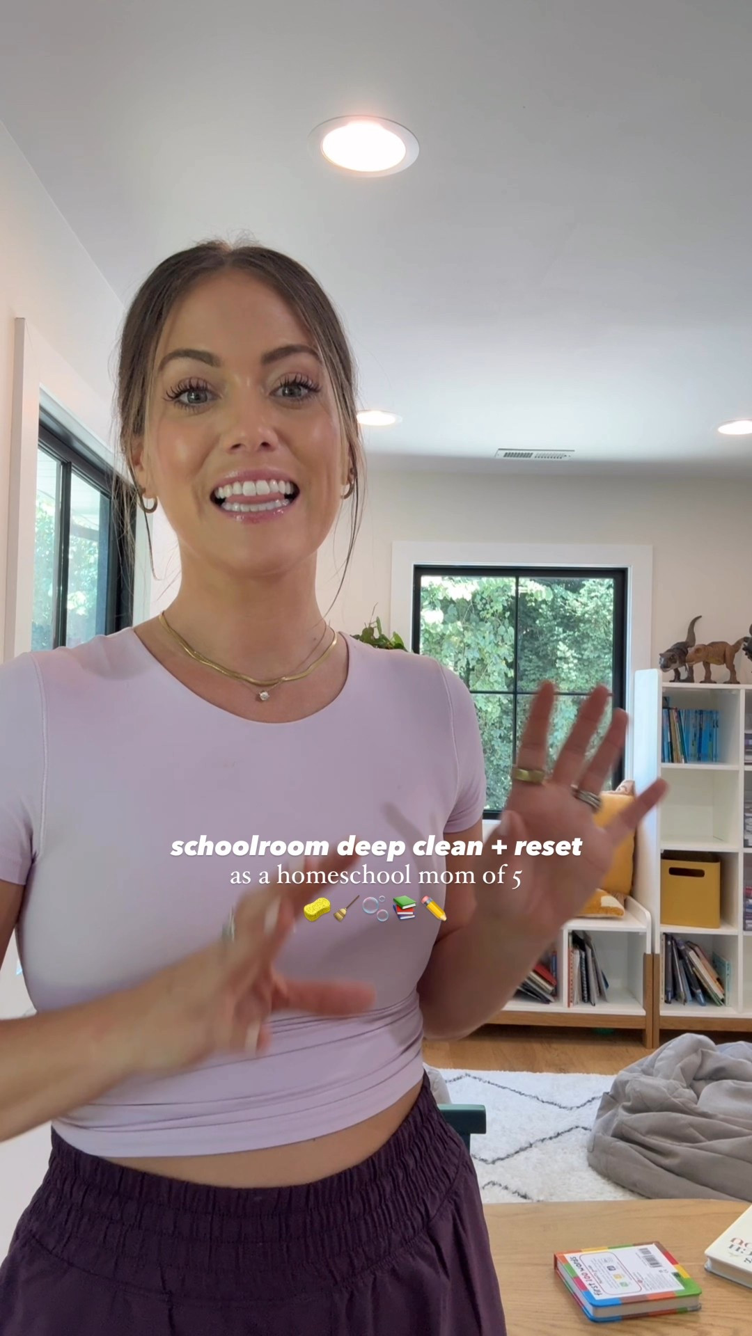 Love a good reset!! Everything in my schoolroom is linked! Also, most of what I have is a couple years old and still great condition, so it’s all great quality! 🌤️👏🏼📚