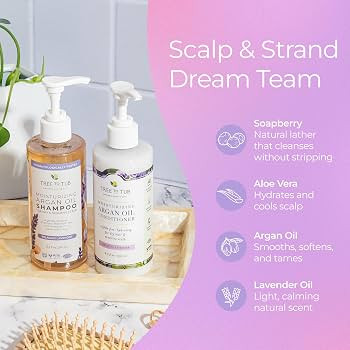 Tree To Tub Lavender Shampoo and Conditioner Set for Dry Hair, Dry Scalp, Frizz - Moisturizing Ar... | Amazon (US)