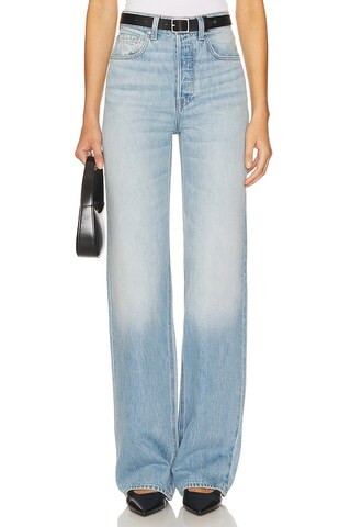 GRLFRND Brooklyn High Rise Straight Jeans in York Blvd from Revolve.com | Revolve Clothing (Global)