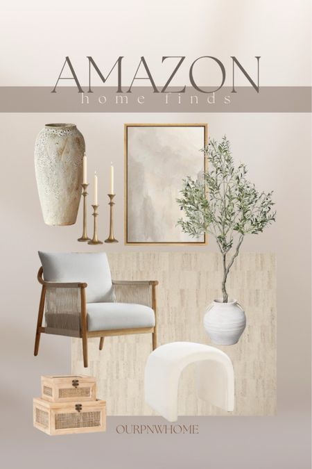 Amazon home decor finds!

Neutral home, Modern traditional home, gold candlesticks, faux olive tree, home accents, neutral area rug, cane boxes, decor boxes, abstract wall art, geometric wall art, modern ottoman, accent chair, Amazon furniture, living room furniture

#LTKstyletip #LTKhome #LTKSeasonal