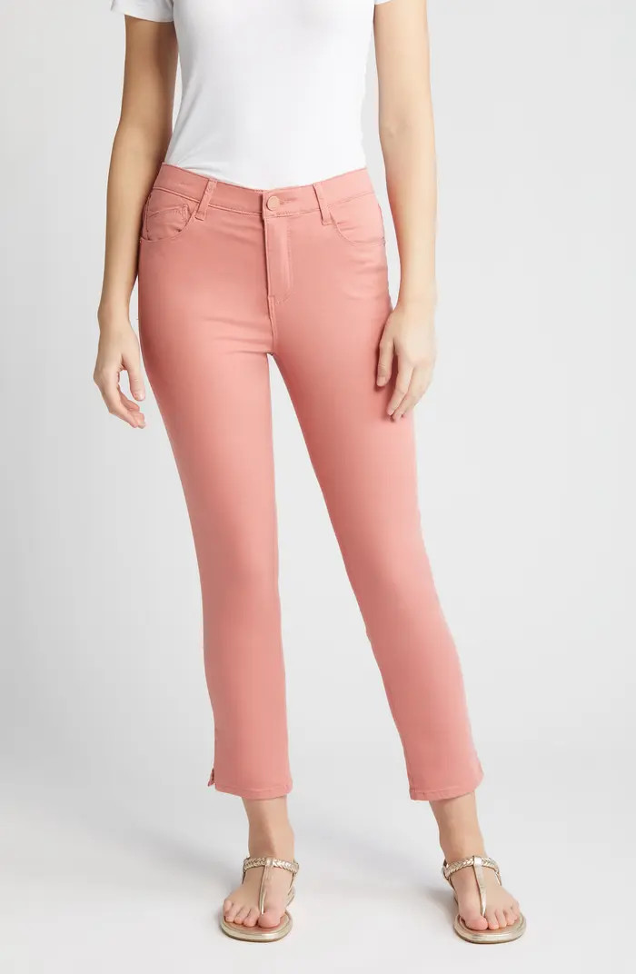 'Ab'Solution High Waist Slim Straight Ankle Pants | Nordstrom
