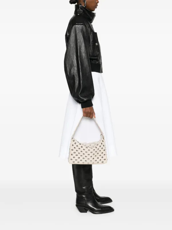 KHAITE Elena Studded Shoulder Bag - Farfetch | Farfetch Global